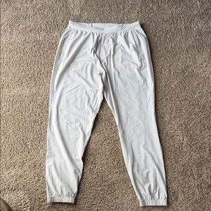 Men's White Jogger Pants